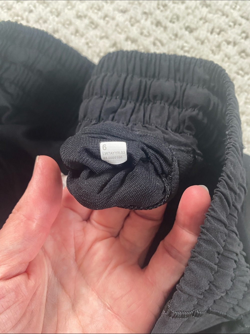 Lululemon Women’s Black Hotty Hot Running Shorts, 6 - Picture 3 of 4